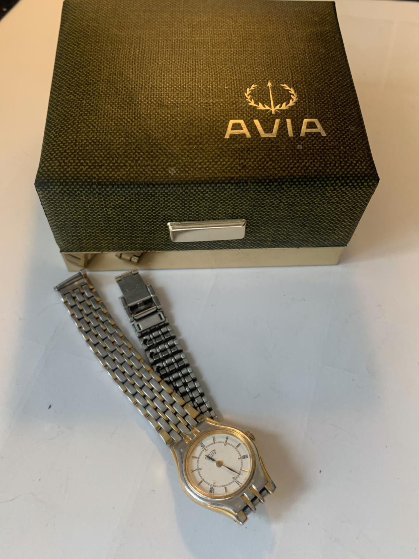TWO WATCHES TO INCLUDE A LADIES BOXED VINTAGE AVIA WITH LEATHER STRAP AND A CITIZEN - Image 6 of 6