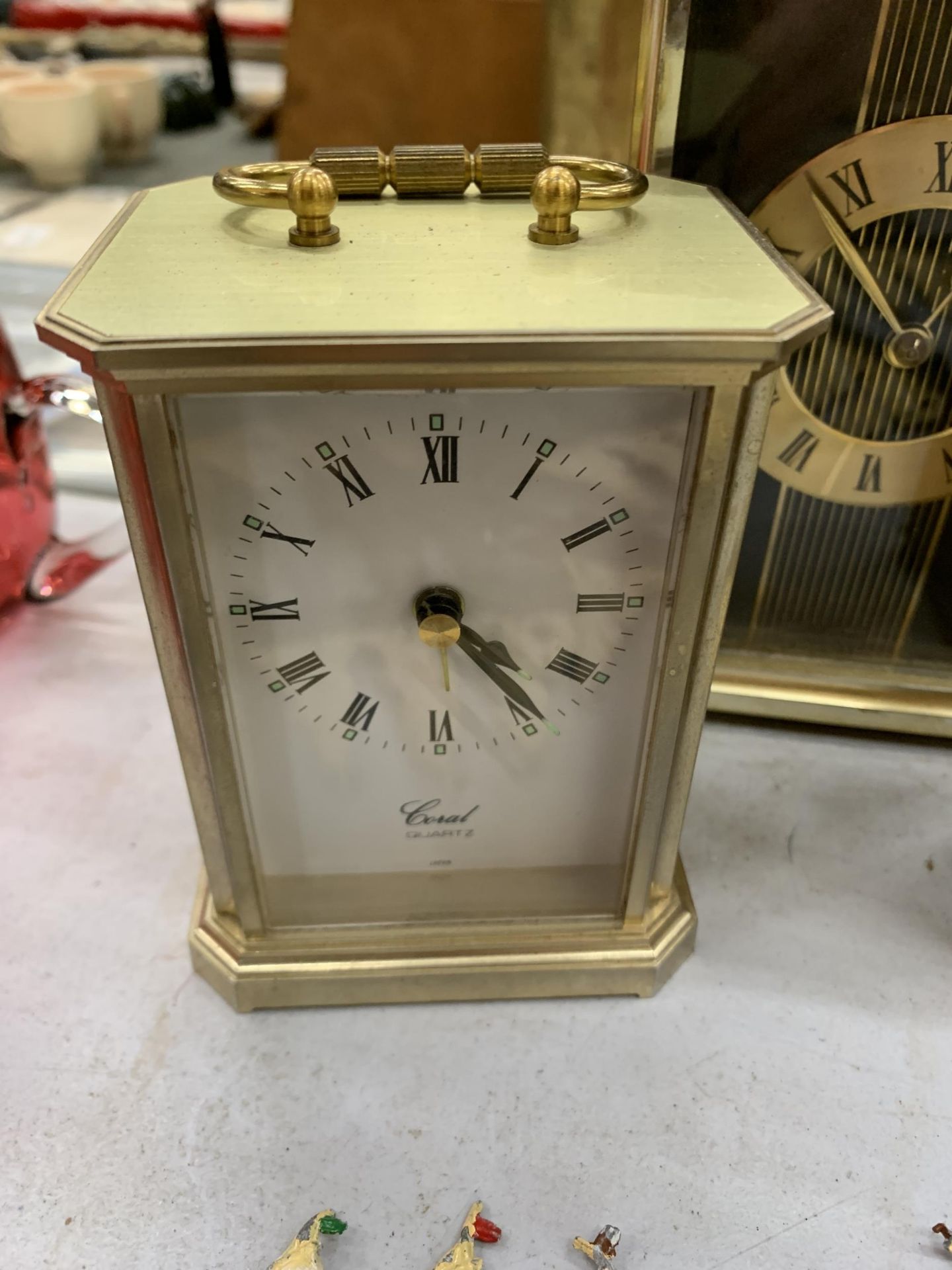 THREE ASSORTED CARRIAGE CLOCKS, SEIKO ETC - Image 2 of 3