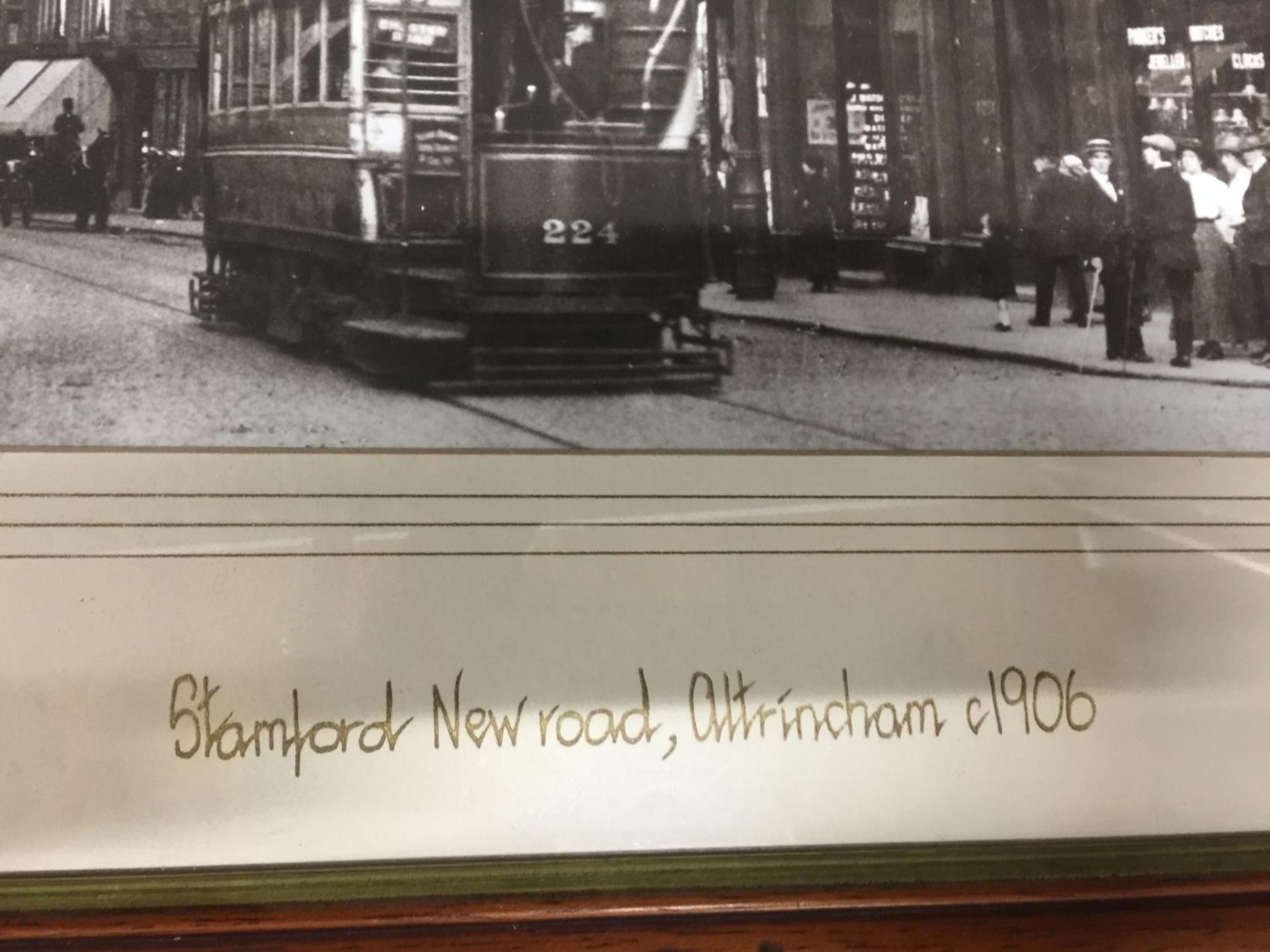 THREE FRAMED PRINTS OF ALTRINCHAM IN THE 1900'S - Image 4 of 4