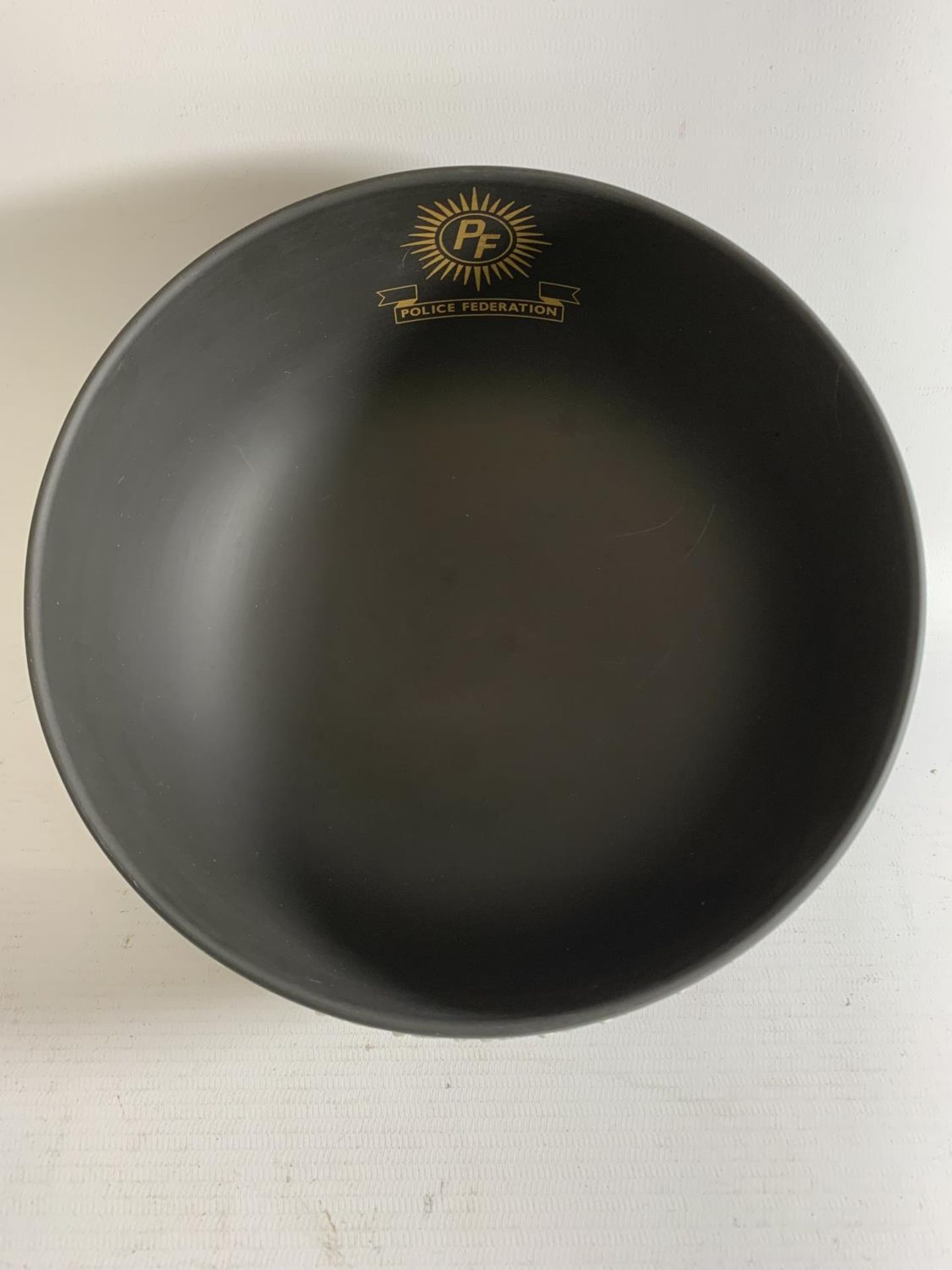 * A BOXED PRESENTATION BLACK JASPERWARE BOWL, THE BOWL PRESENTED BY THE JOINT CENTRAL COMMITTEE OF - Image 4 of 6