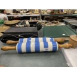 A PAIR OF TG GREEN CORNISH WARE ROLLING PINS