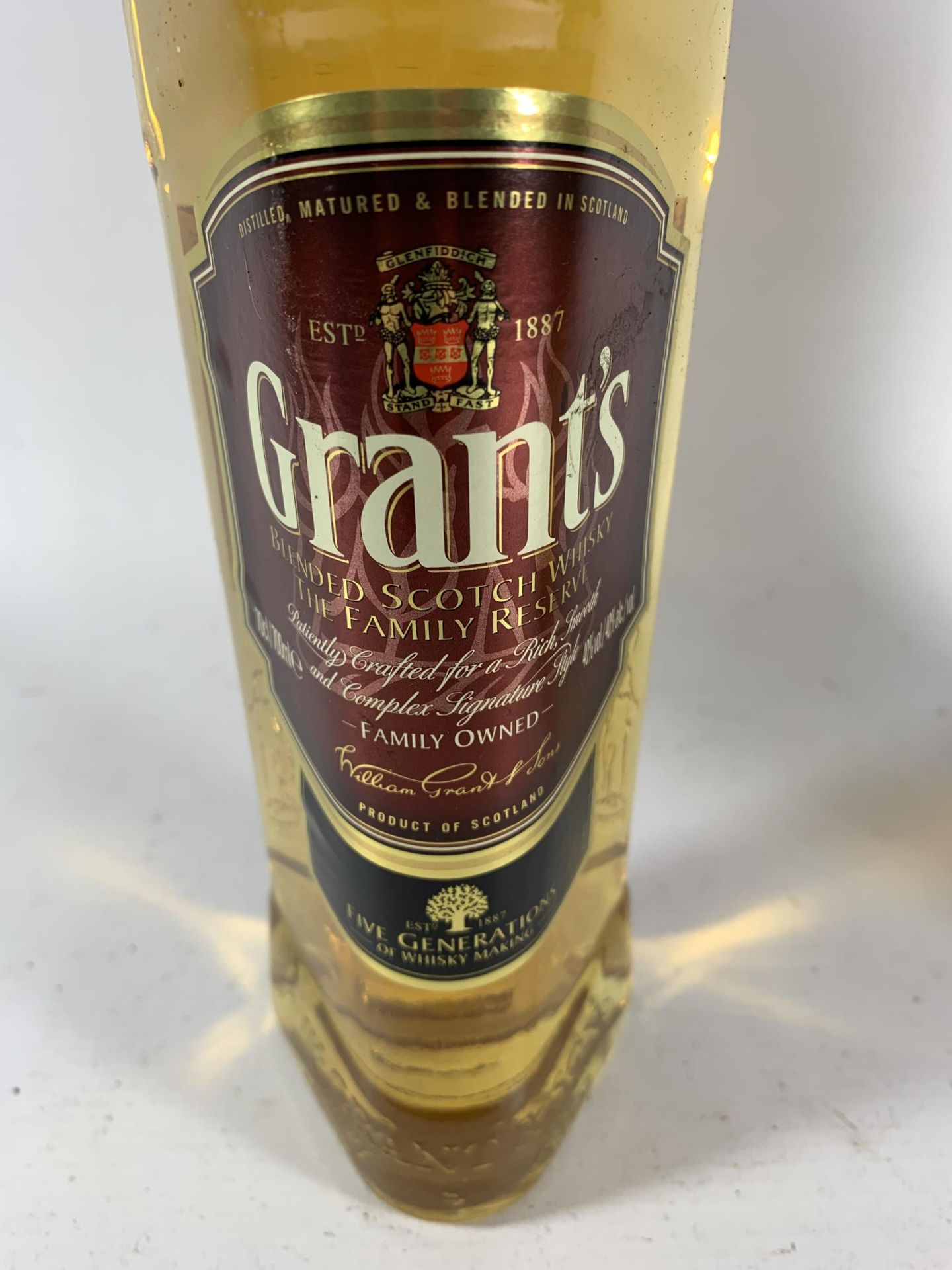 1 X 70CL BOTTLE - GRANT'S BLENDED SCOTCH WHISKY - Image 2 of 3