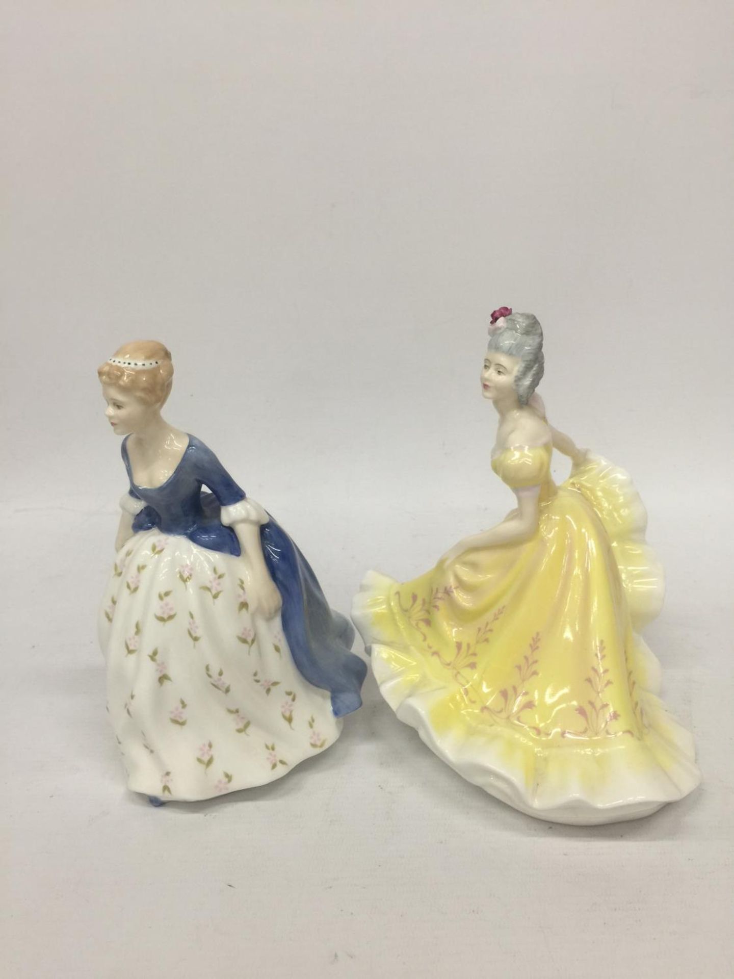 TWO ROYAL DOULTON FIGURINES "ALISON" HN 2336 (19 CM) AND NINETTE HN 2379 A/F (21 CM) - Image 4 of 5