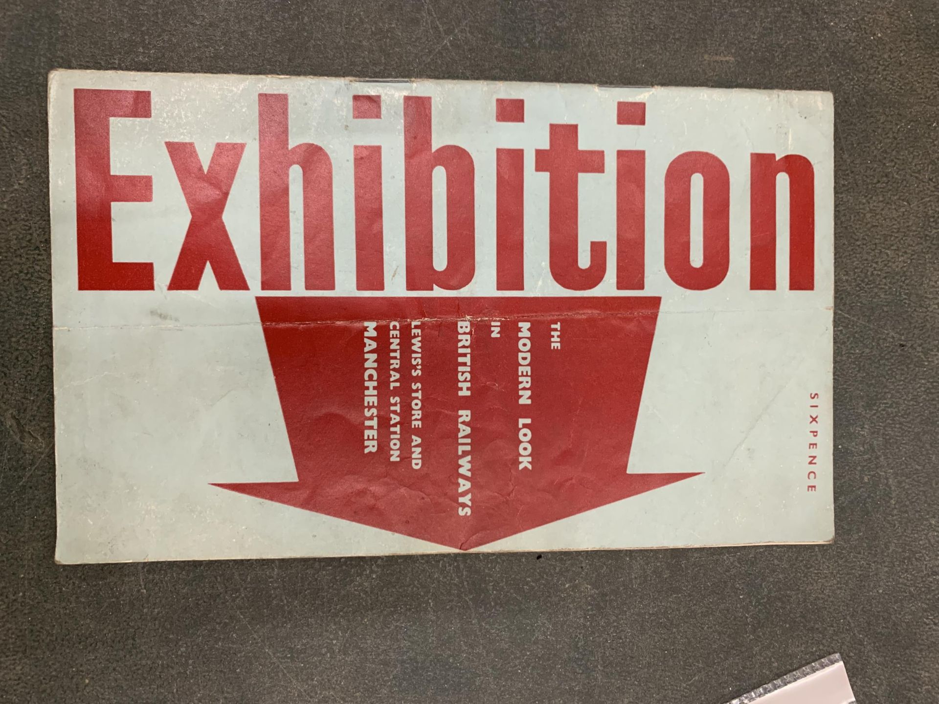 A 1961 BRITISH RAILWAYS EXHIBITION LEWIS'S STORE, CENTRAL STATION MANCHESTER PROGRAMME