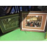 TWO FRAMED PRINTS OF A VINTAGE TOWN (CHESTER?)