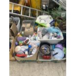 AN ASSORTMENT OF HOUSEHOLD CLEARANCE ITEMS TO INCLUDE COSMETICS AND ELECTRICALS ETC