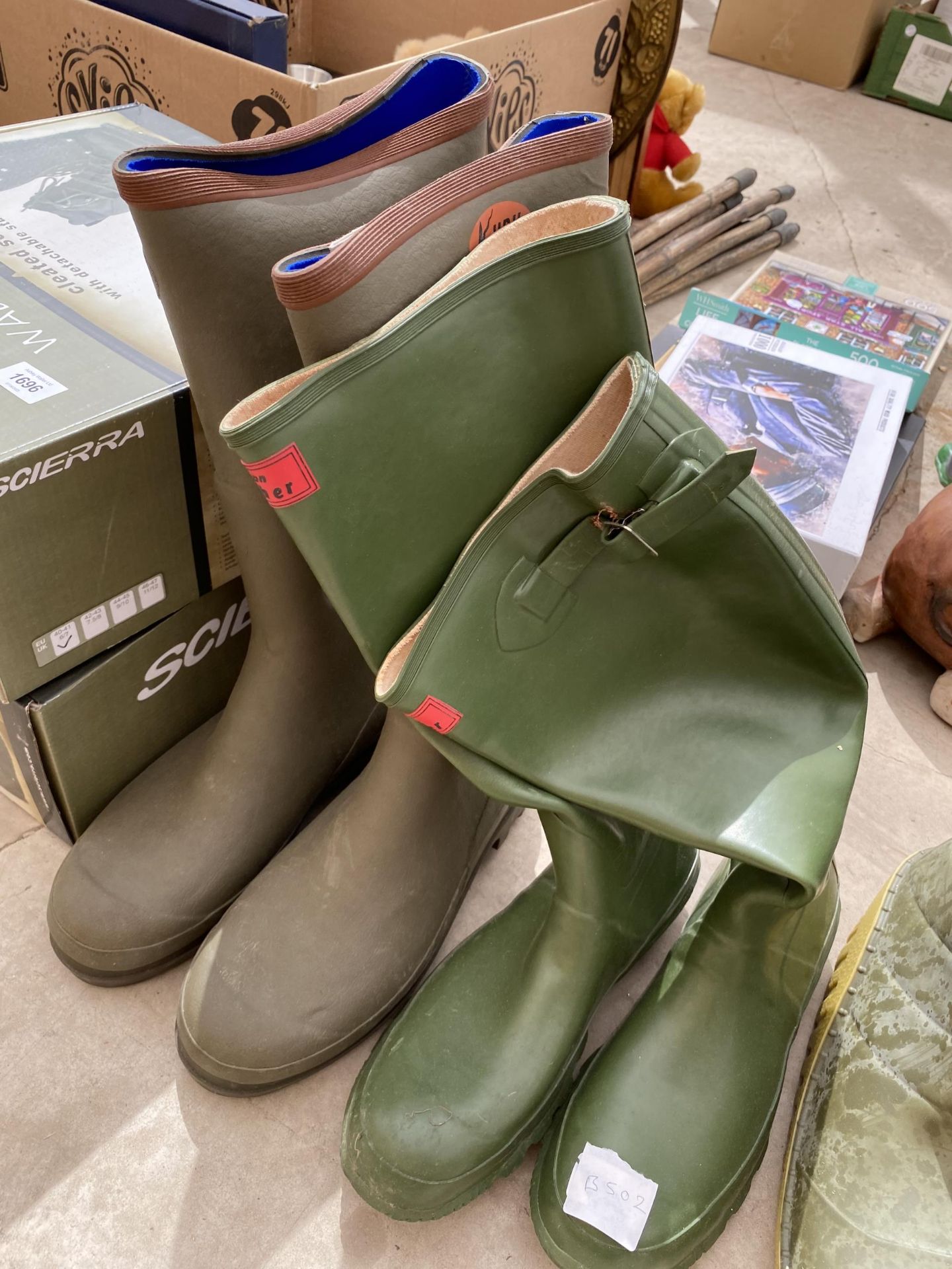 AN ASSORTMENT OF AS NEW FISHING AND HUNTING WELLIES (FROM A TACKLE SHOP CLEARANCE) - Bild 4 aus 4