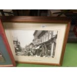 THREE FRAMED PRINTS OF ALTRINCHAM IN THE 1900'S