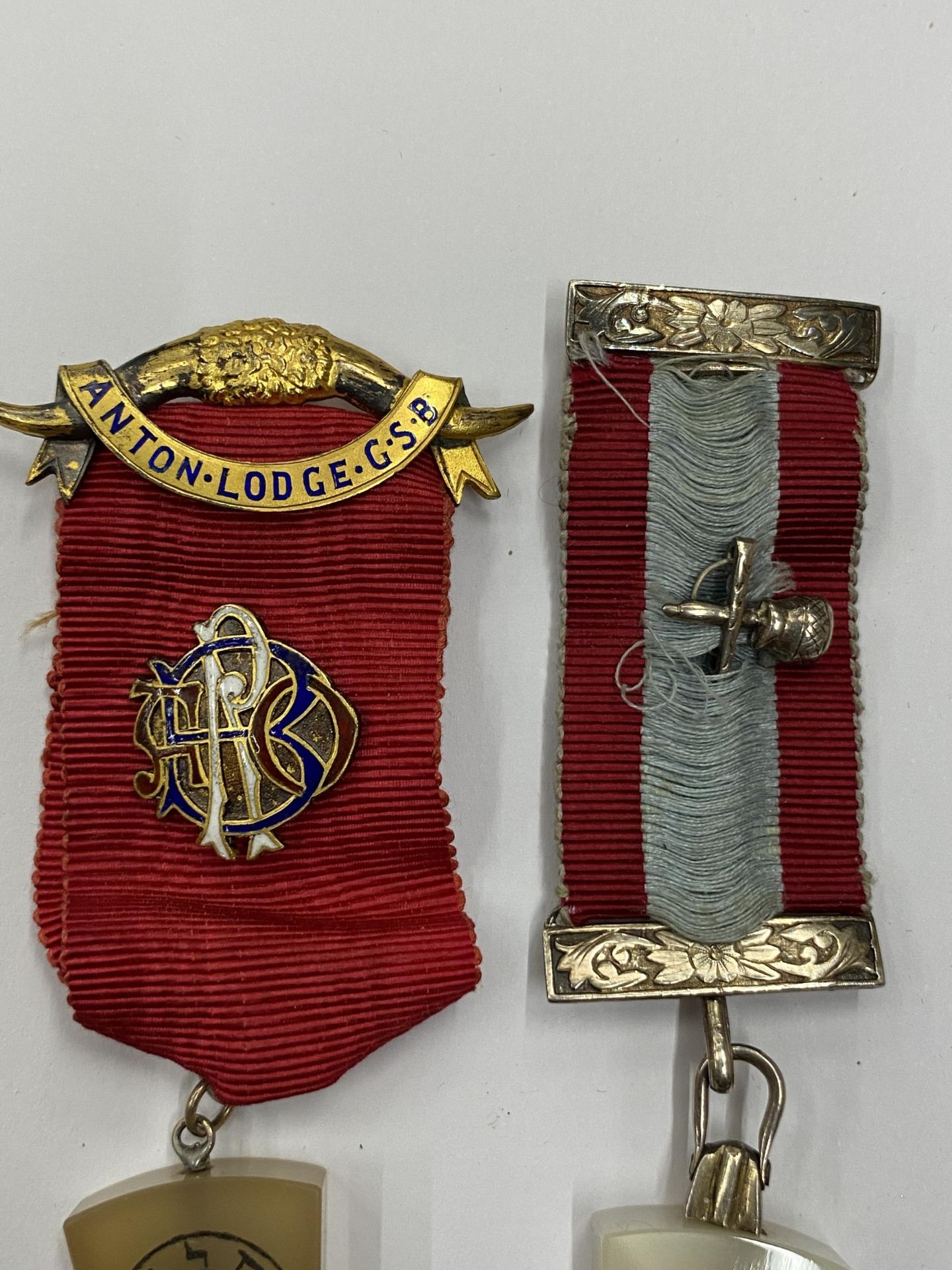 TWO VINTAGE MASONIC MEDALS - Image 2 of 2