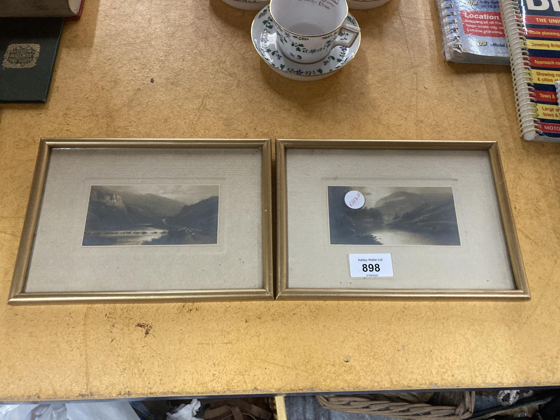 A PAIR OF ELMER GREENE CIRCA 19TH LANDSCAPE SCENES