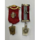 TWO VINTAGE MASONIC MEDALS