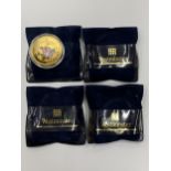 FOUR COMMEMORATIVE DIANA PROOF COINS