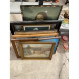 AN ASSORTMENT OF FRAMED PRINTS AND PICTURES