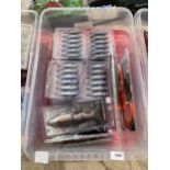 A BOX CONTAINING A LARGE NUMBER OF AS NEW LURES (FROM A TACKLE SHOP CLEARANCE)