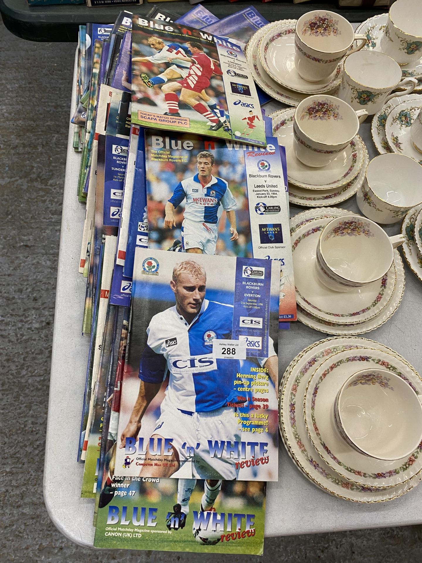 A COLLECTION OF BLACKBURN ROVERS 1990'S PREMIER LEAGUE PROGRAMMES - 55 IN TOTAL