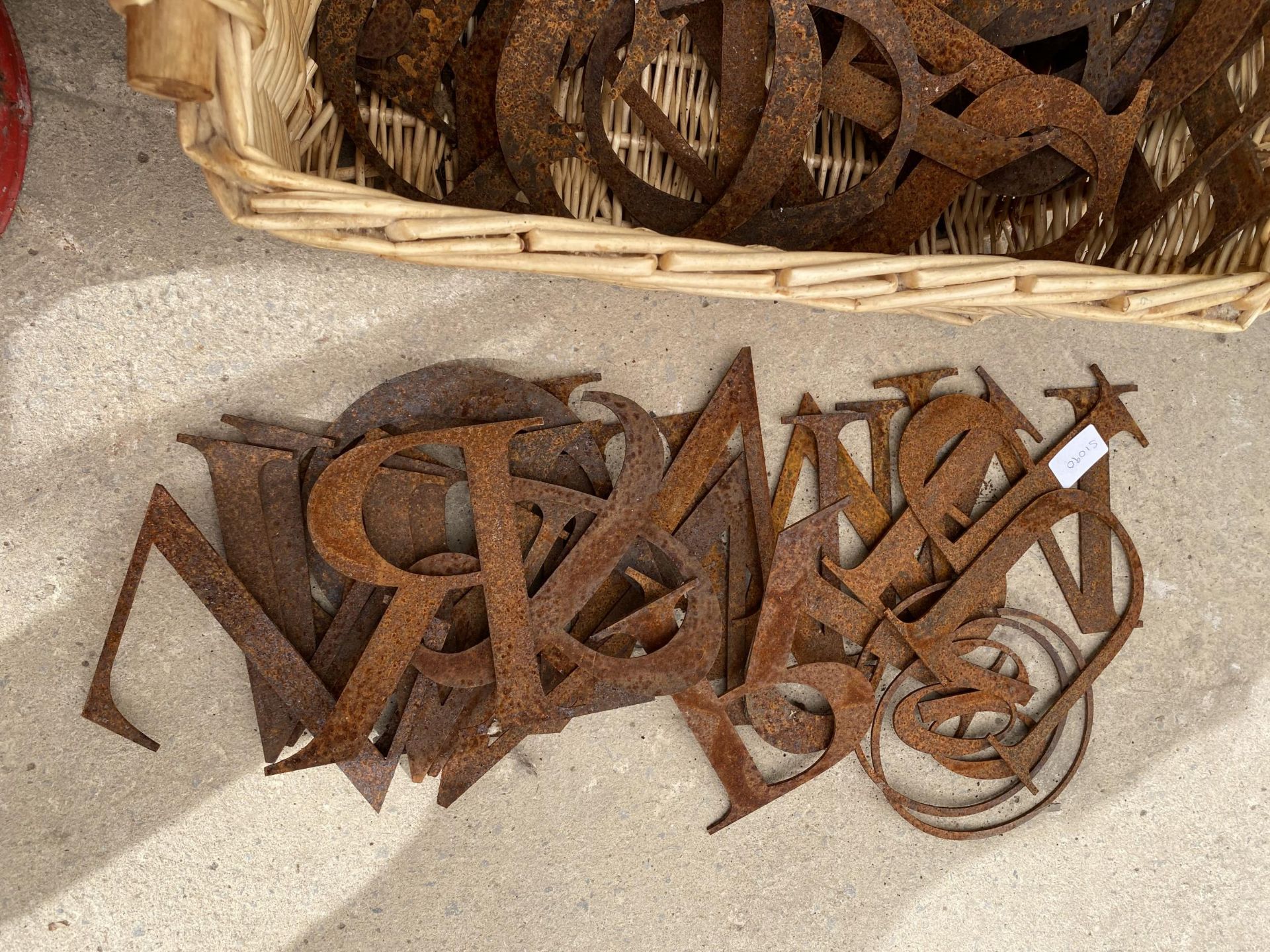 A LARGE QUANTITY OF METAL SIGN LETTERS - Image 2 of 2