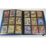 A VAULT X FOLDER OF RARE POKEMON CARDS, V CARDS, RAINBOW, GOLD SECRET RARES ETC