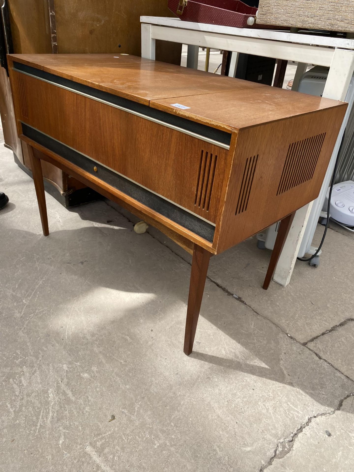 A RETRO TEAK RADIOGRAM WITH PHILIPS RECORD DECK - Image 2 of 3