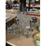 A COLLECTION OF DRINKING GLASSES, KROSNOR ETC