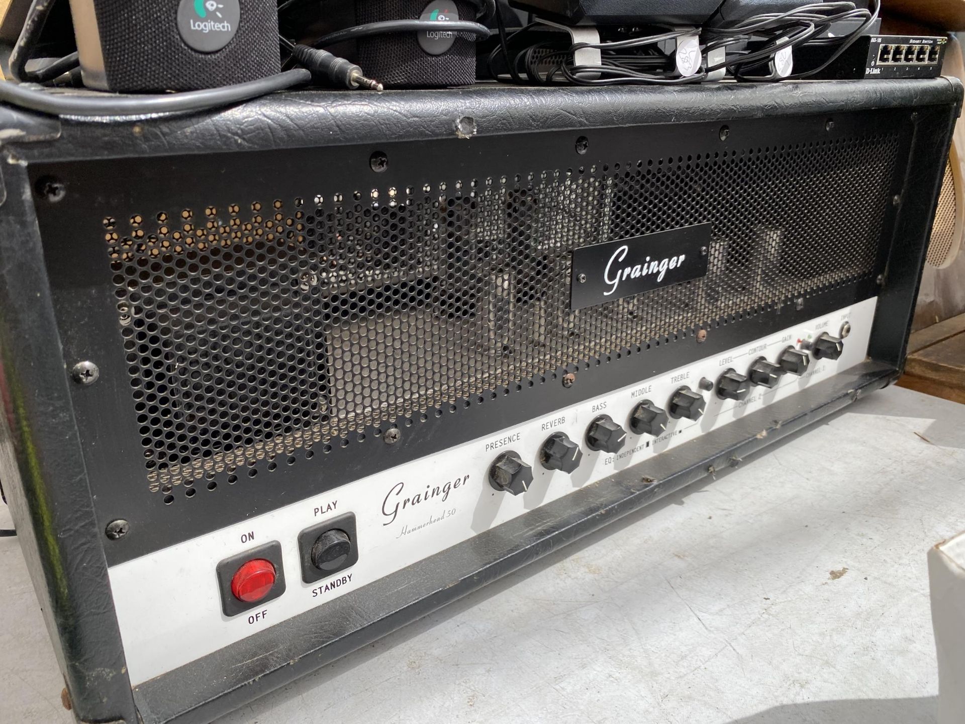 A GRAINGER AMPLIFIER AND VARIOUS SPEAKERS - Image 2 of 2