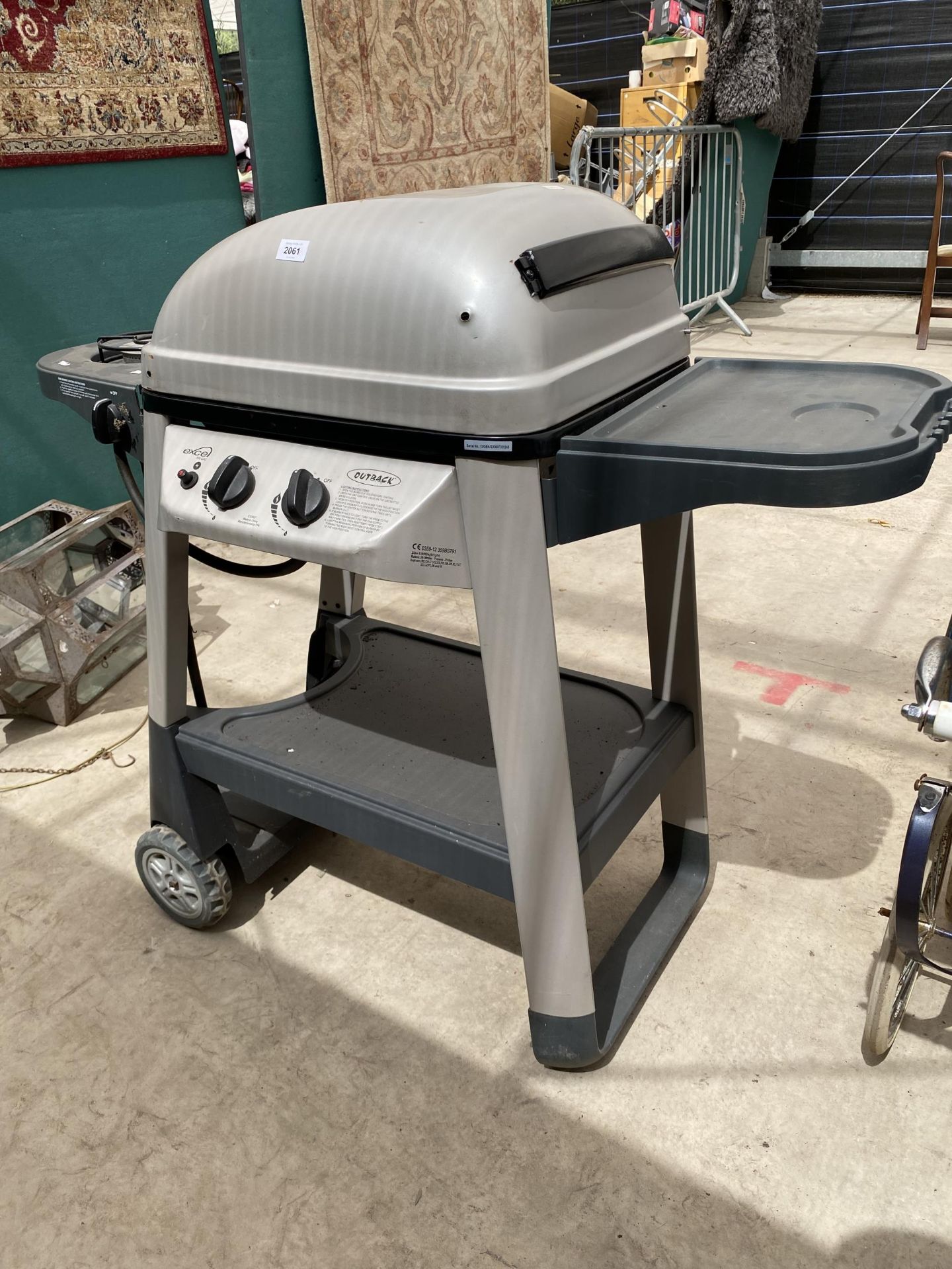 AN OUTBACK GAS BBQ FRAME (NO GRILL) - Image 3 of 6