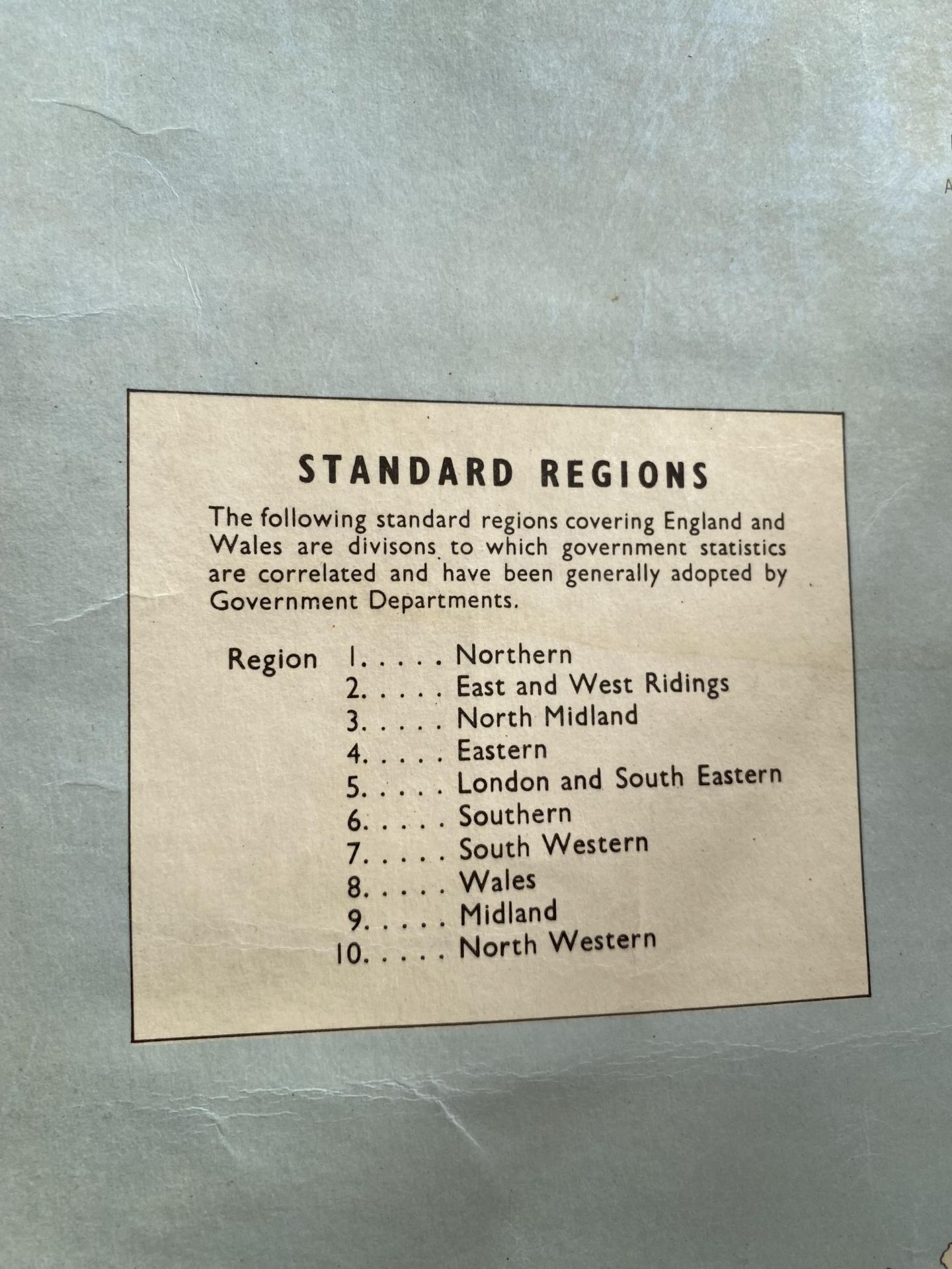 A VINTAGE 'GEOGRAPHIA' MARKETING AREAS OF GREAT BRITAIN MAP - Bild 5 aus 5