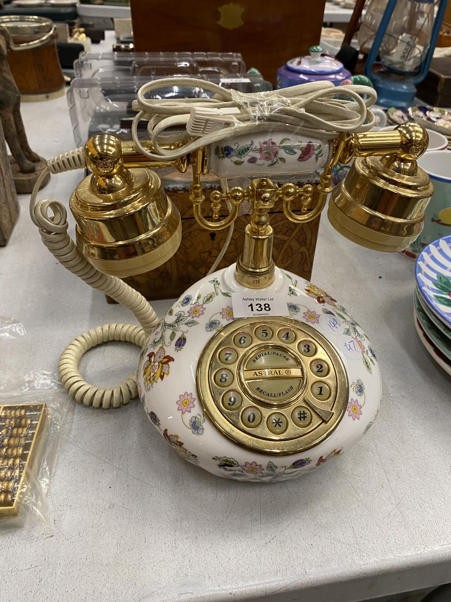 A HADDON HALL CERAMIC TELEPHONE