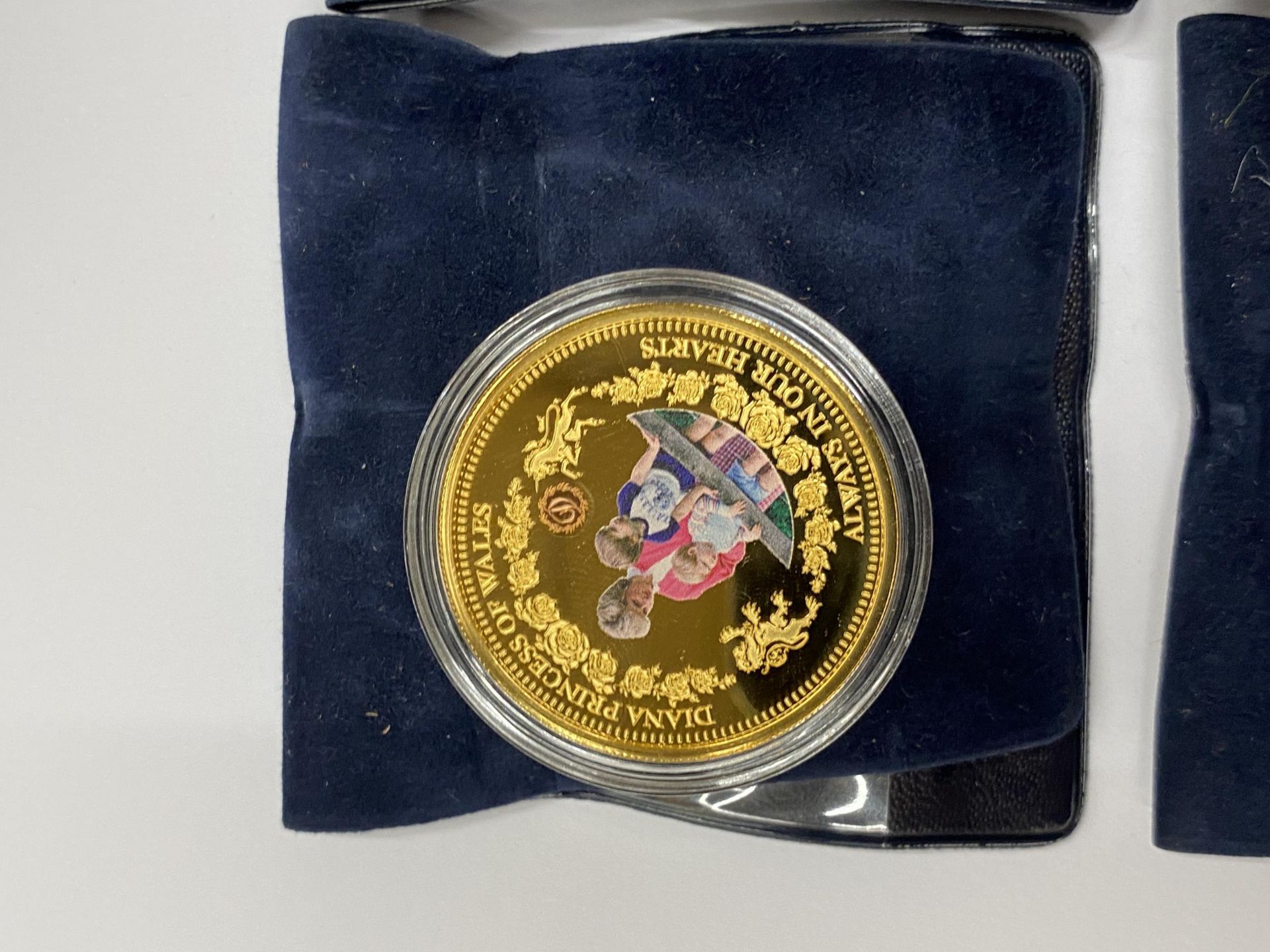 FOUR COMMEMORATIVE DIANA PROOF COINS - Image 2 of 2