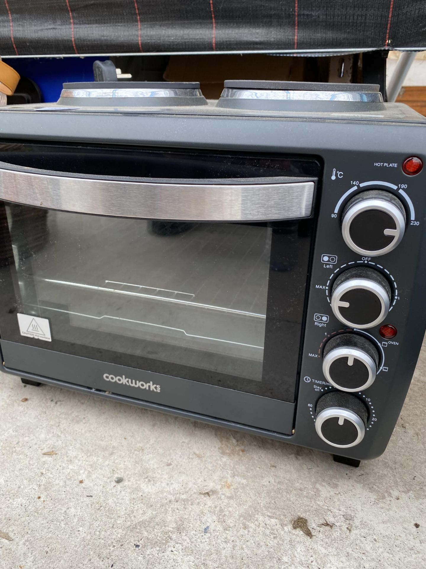 A COOKWORKS MINI OVEN AND HOB - Bild 2 aus 3