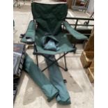 THREE FOLDING CAMPING CHAIRS