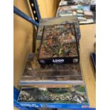 A QUANTITY OF 1000 PIECE JIGSAW PUZZLES TO INCLUDE WILDLIFE, ETC - 7 IN TOTAL