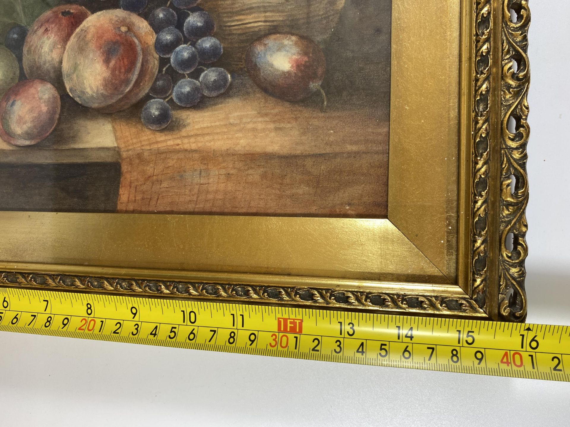 A PAIR OF RAYMOND BEVINGTON, (ROYAL WORCESTER ARTIST), ORIGINAL WATERCOLOURS IN DECORATIVE GILT - Image 8 of 8