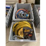 AN ASSORTMENT OF ITEMS TO INCLUDE AN AIR HOSE ETC