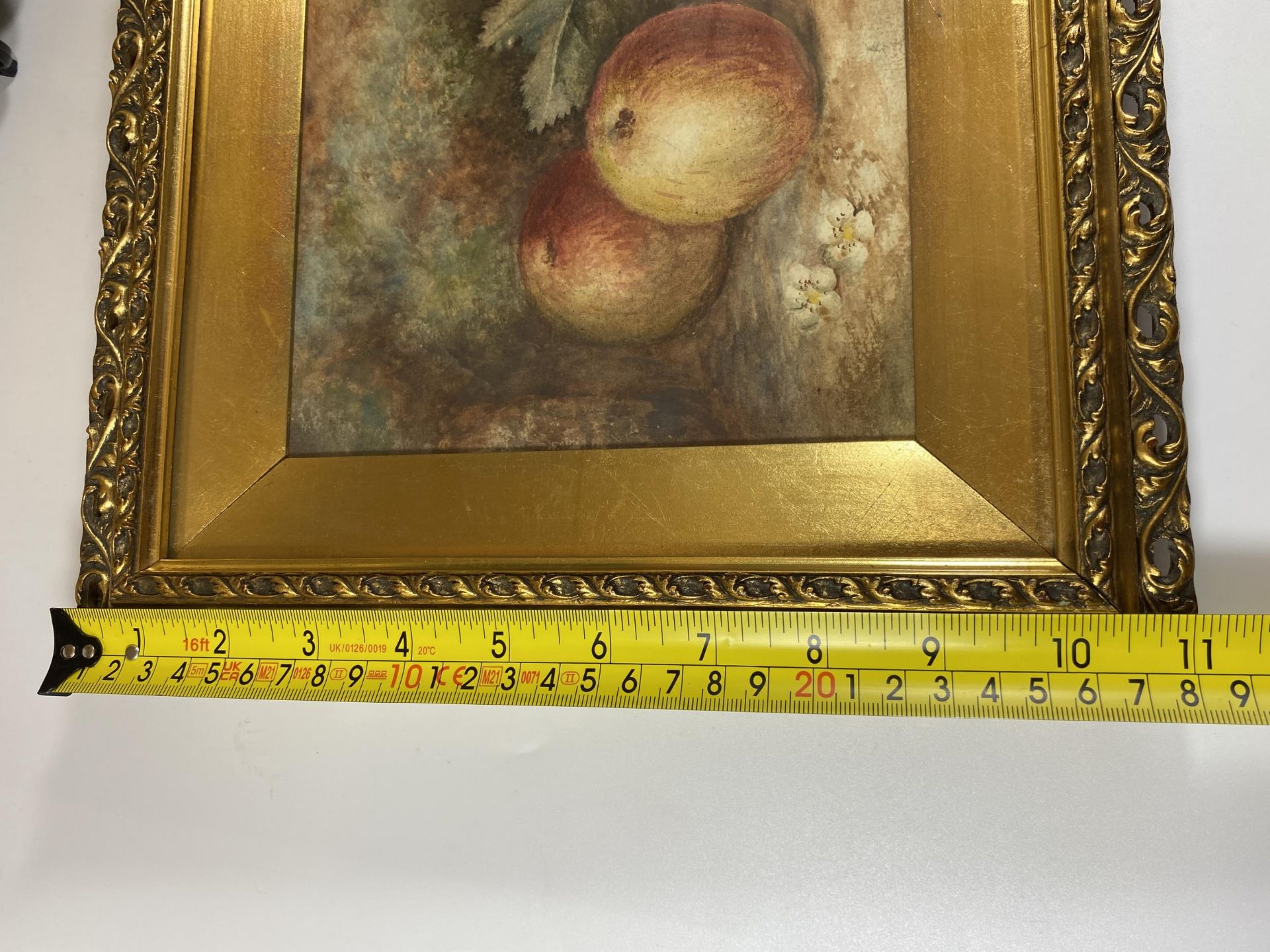 A PAIR OF RAYMOND BEVINGTON, (ROYAL WORCESTER ARTIST), ORIGINAL WATERCOLOURS IN DECORATIVE GILT - Image 8 of 9