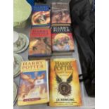 SIX HARRY POTTER BOOKS TO INCLUDE THREE FIRST EDITIONS