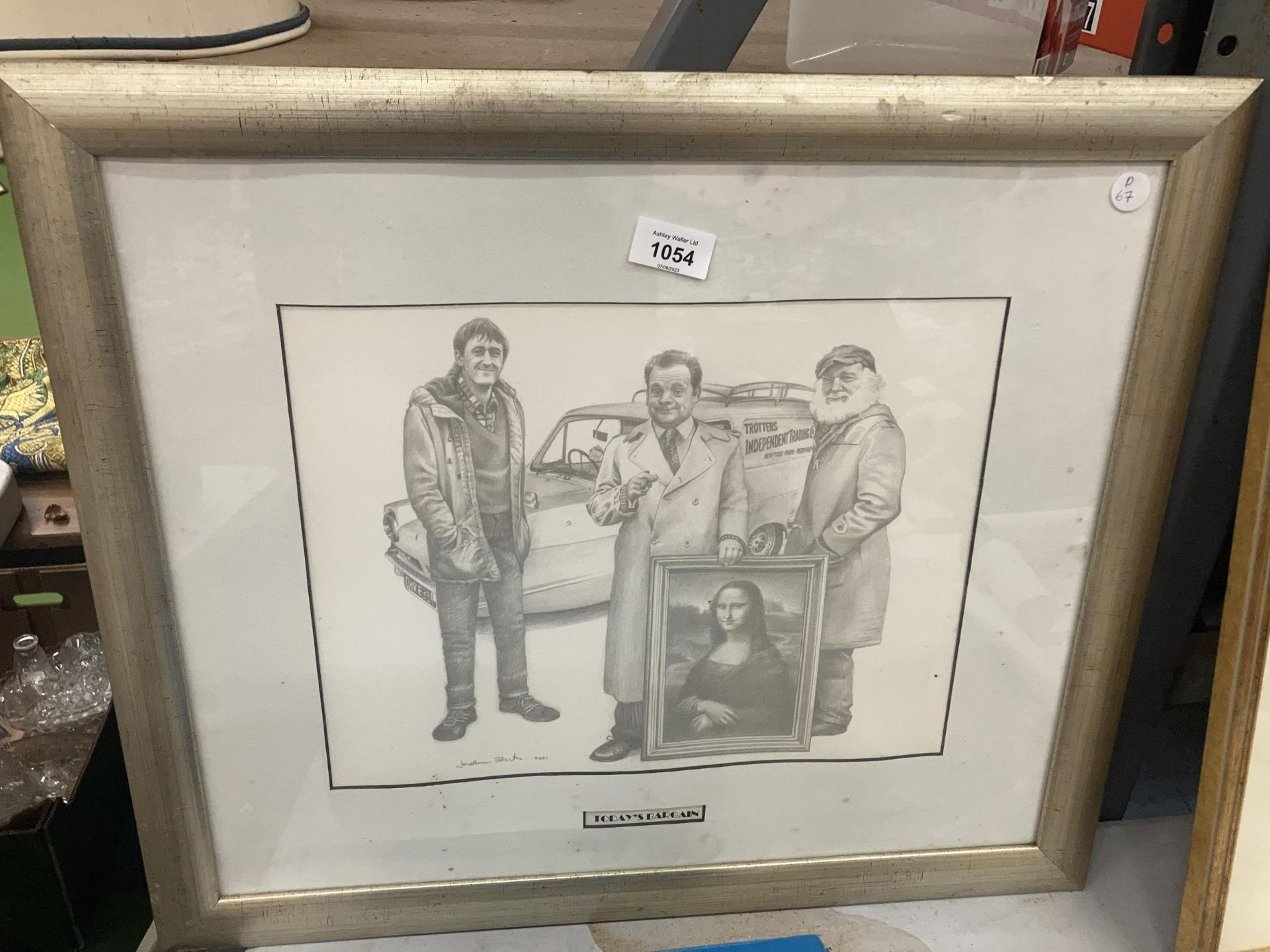 A PRINT OF ONLY FOOLS AND HORSES TITLED 'TODAY'S BARGAIN'