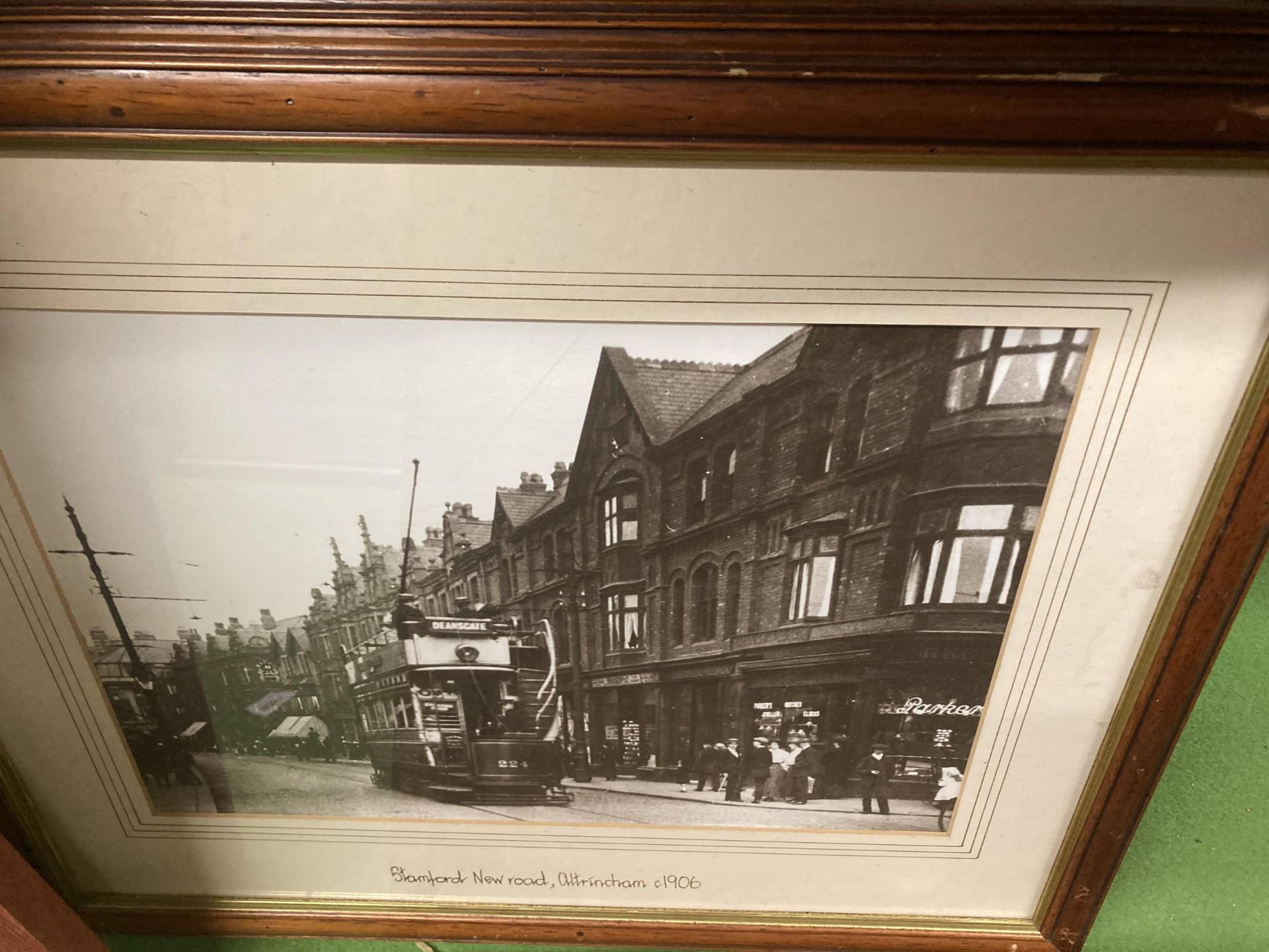 THREE FRAMED PRINTS OF ALTRINCHAM IN THE 1900'S - Image 2 of 2