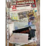 A COLLECTION OF MANCHESTER CONCERT TICKET STUBS TO INCLUDE THE STONE ROSES