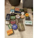 AN ASSORTMENT OF VINTAGE TINS