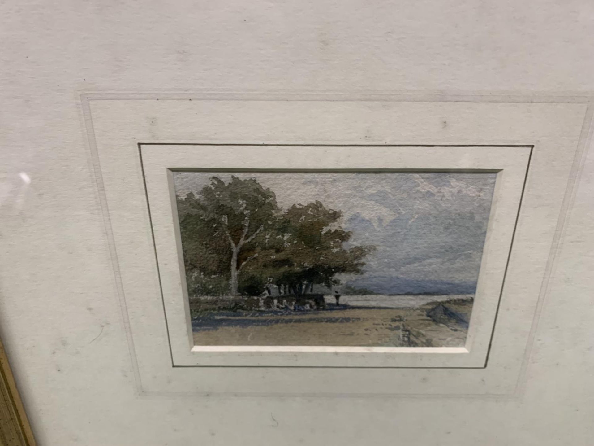 A CIRCA 1900 EDWARD HEALEY WATERCOLOUR OF ARNSIDE, WATERCOLOUR OF A LAKE SCENE SIGNED M. S. '45 PLUS - Image 2 of 6