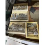 A COLLECTION OF WALL PLAQUES TO INCLUDE CONWAY CASTLE ETC