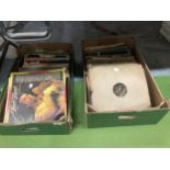 TWO BOXES OF VINTAGE RECORDS