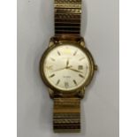 A VINTAGE SEKONDA DATE WATCH, WORKING AT TIME OF CATALOGUING BUT NO WARRANTY GIVEN