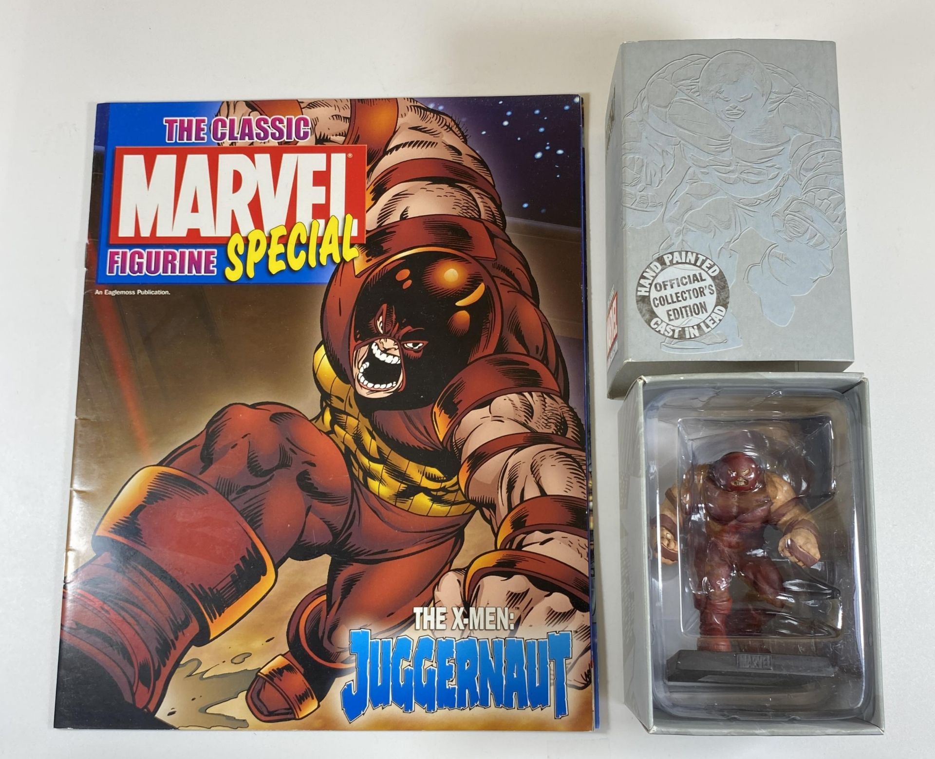 A BOXED THE CLASSIC MARVEL COLLECTION SPECIAL FIGURE - 'THE X-MEN JUGGERNAUT' , WITH MAGAZINE