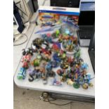 A LARGE COLLECTION OF PS4 SKYLANDERS FIGURES