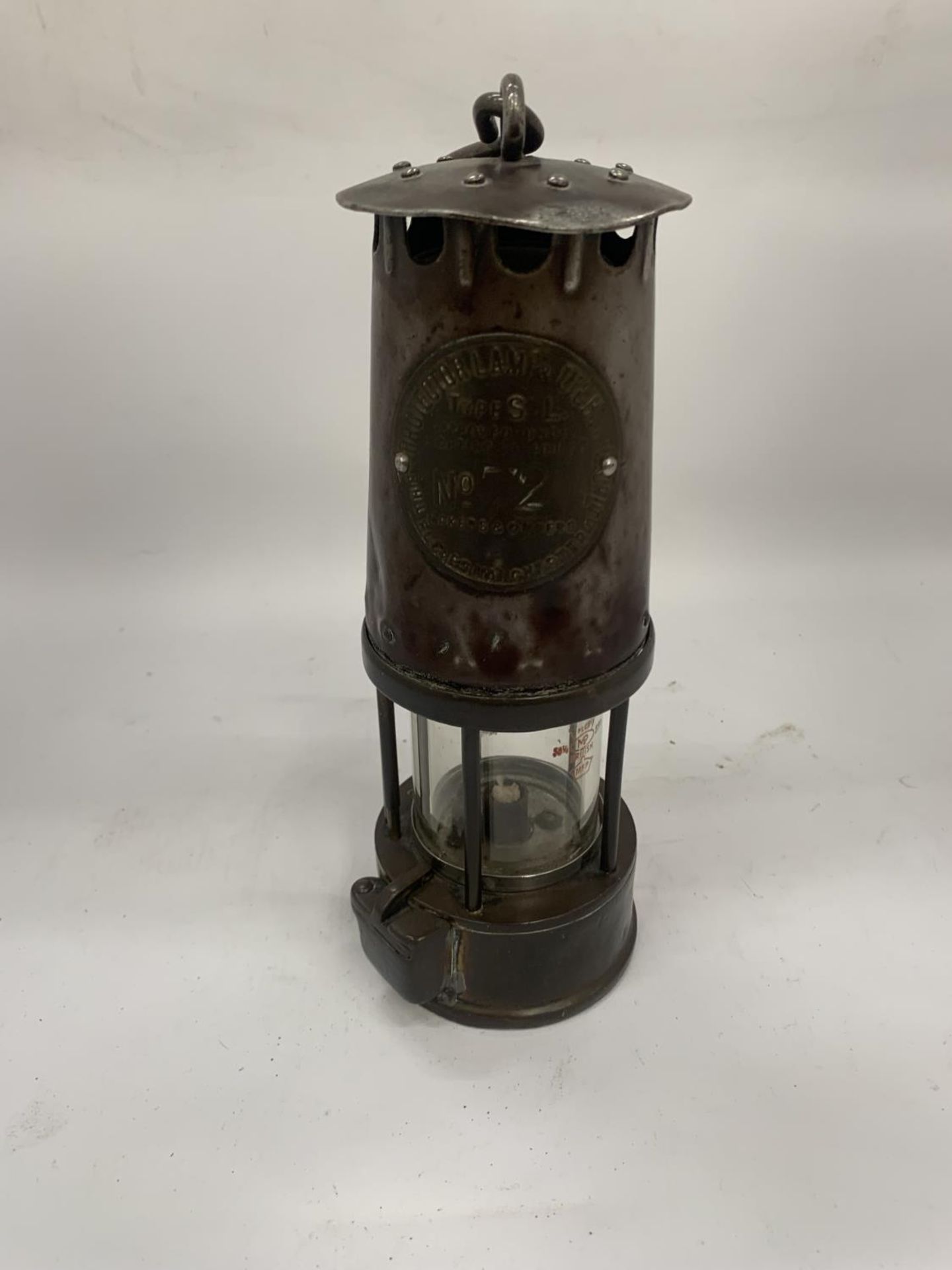 A VINTAGE 'ECCLES' MINERS LAMP