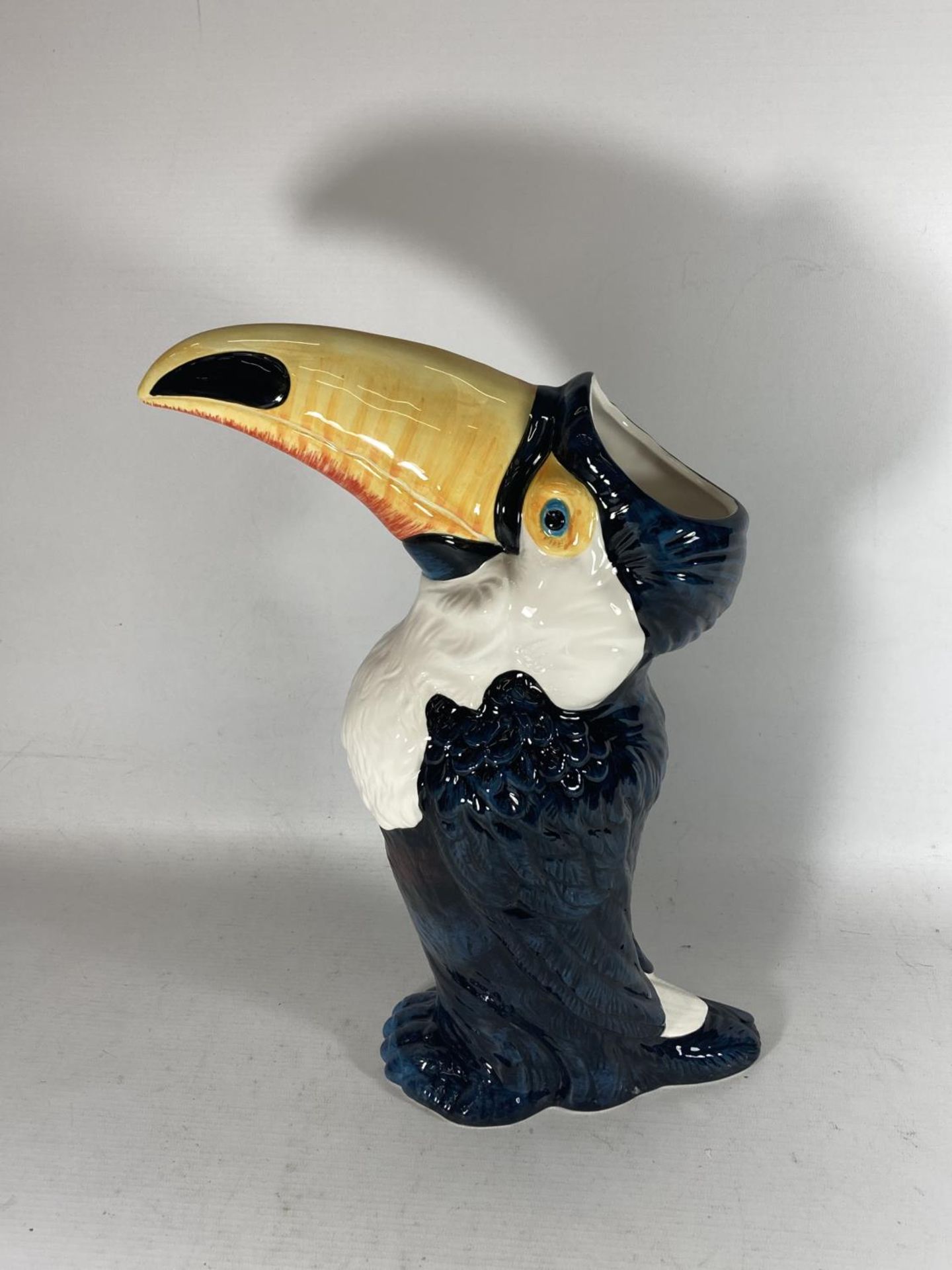 A VERY LARGE CERAMIC TOUCAN