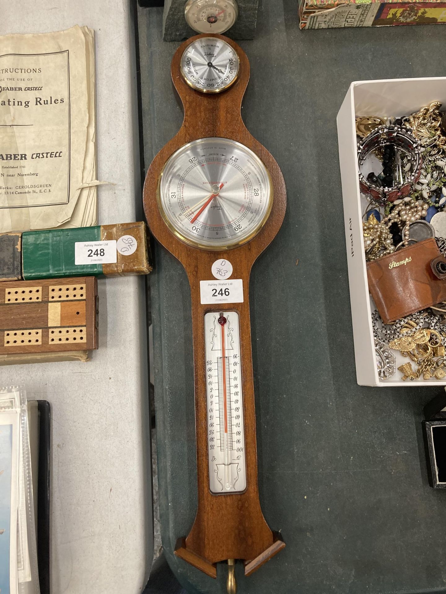 A TAYLOR BAROMETER AND TWO FURTHER BAROMETERS - Image 4 of 4