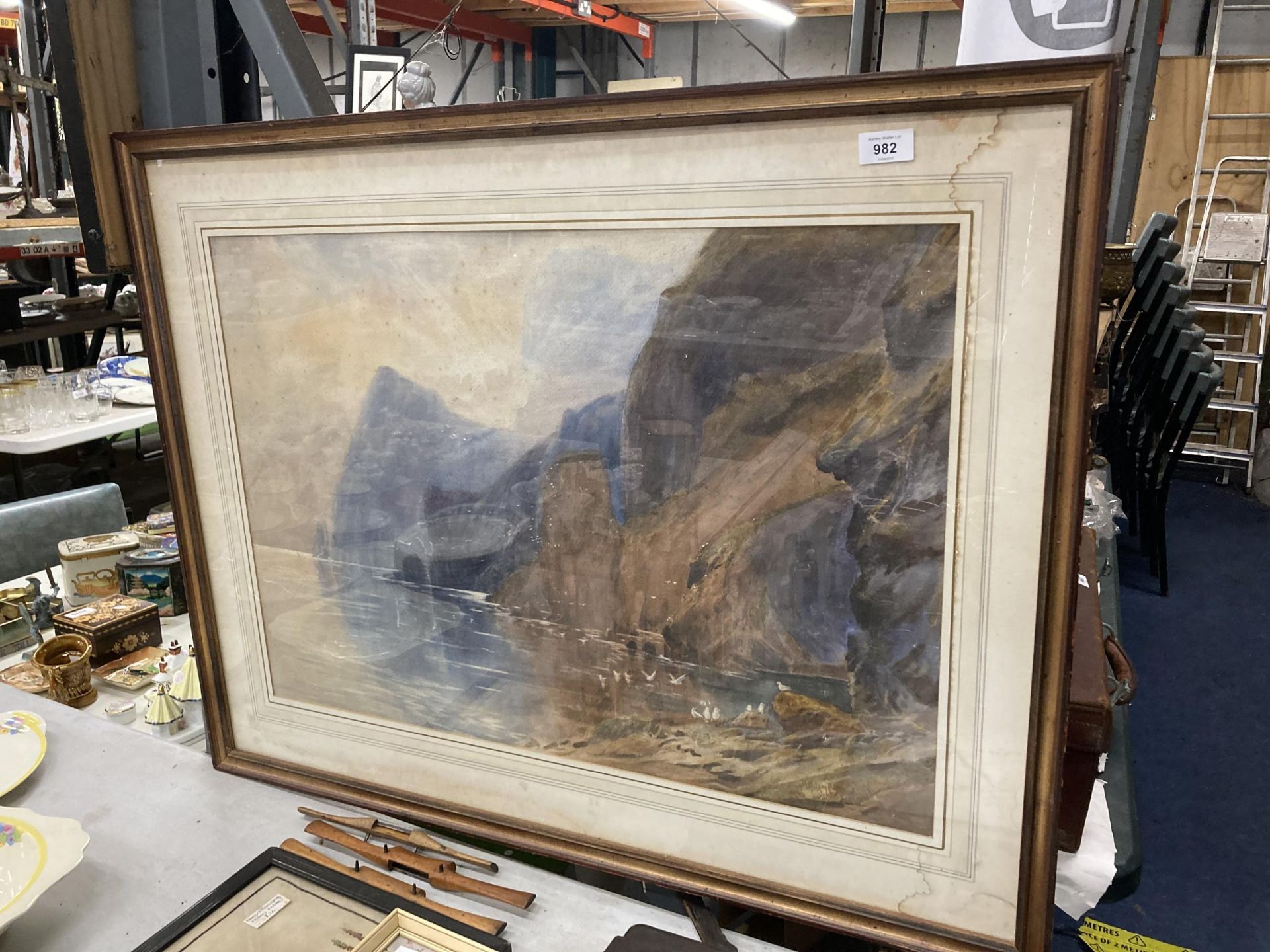 A LARGE VICTORIAN WATERCOLOUR BY VAMOS MIDDLETON 1902