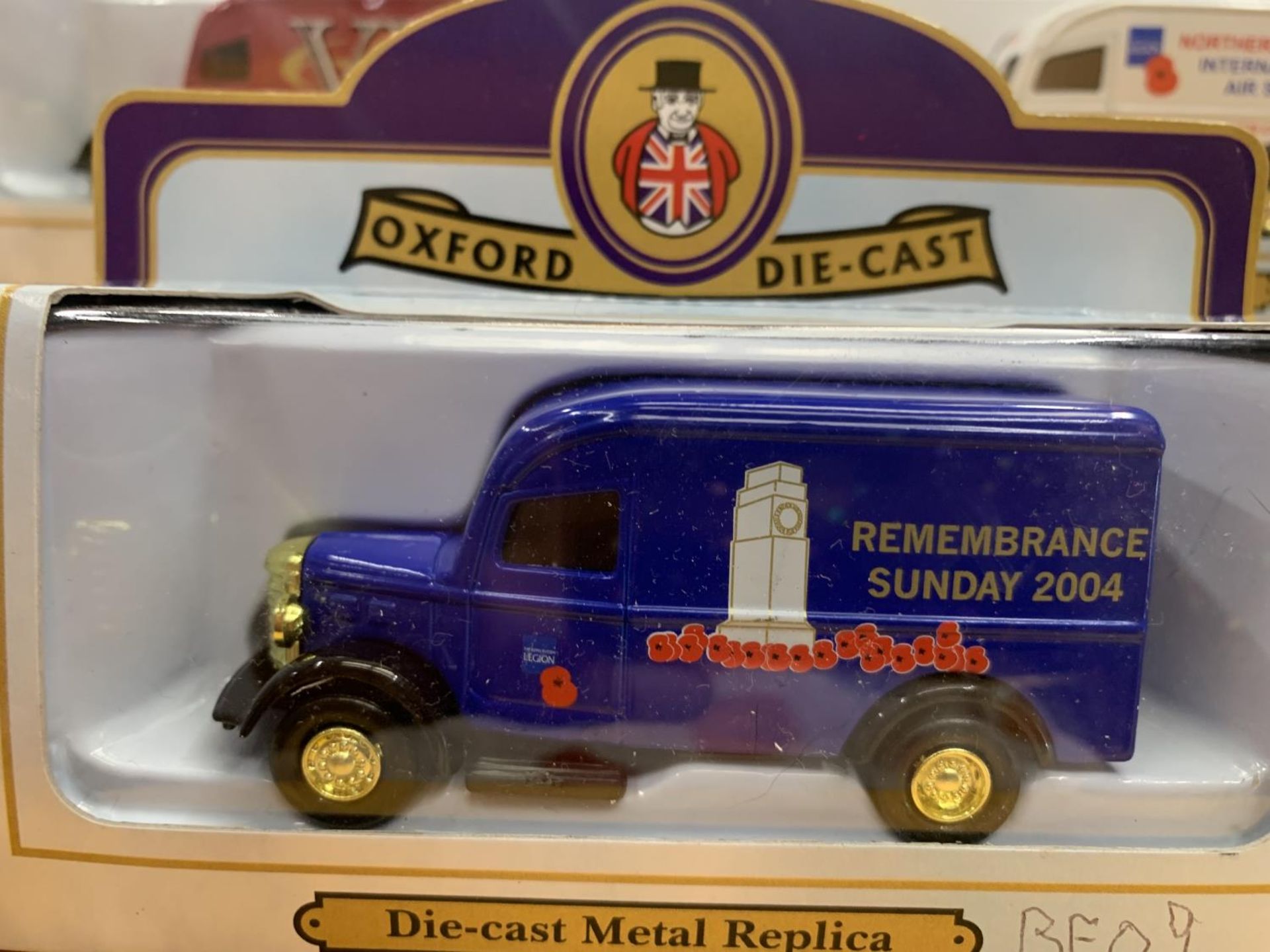 FIVE OXFORD DIECAST BOXED BEDFORD VANS ANNIVERSARY MODELS - Image 3 of 3